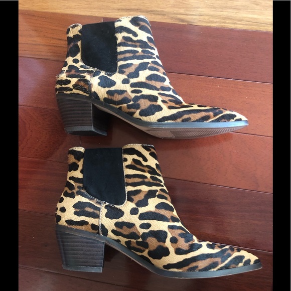 Sole Society Leopard Hair-Calf Booties - Picture 2 of 10